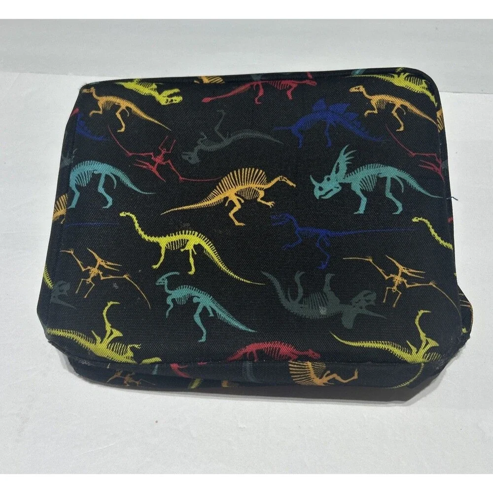PackIt Dinosaur Skeleton Print Insulated Lunch Box Bag Built-In Cooling